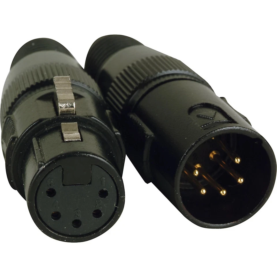 American DJ 5-Pin Male - Female XLR Connectors - Image 1 of 1