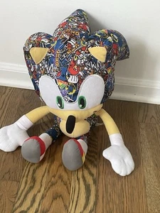 Sonic The Hedgehog Stickerbomb Plüschpuppe LG Comic 18 Zoll Stofftier Sega Spielzeug - Bild 1 von 3