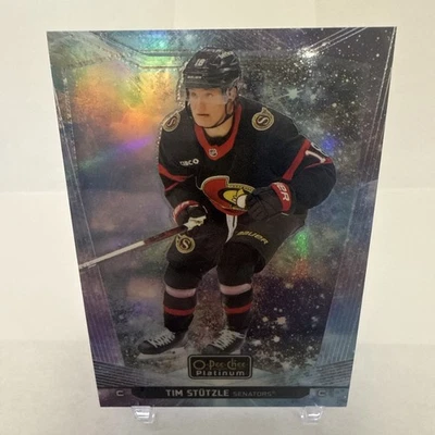 2024-25 O-Pee-Chee Platinum #195 Tim Stutzle Cosmic Insert #/65 Ottawa - Image 1 of 4