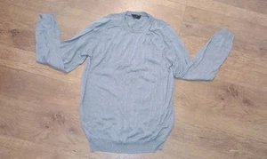 Maglione vintage San Michele uomo grigio medio 100% seta girocollo - Foto 1 di 5