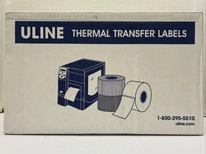 New/Open Box*ULINE 3x1 Thermal Transfer Labels*6 Rolls*S5951 - Picture 1 of 4