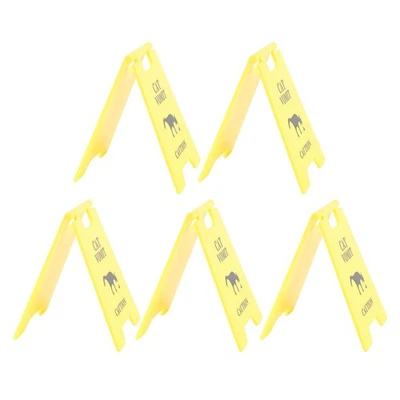 5PCS Cat Vomit Sign Funny Long Lasting Waterproofing ABS Plastic Pet Warnin OU - Image 1 of 4