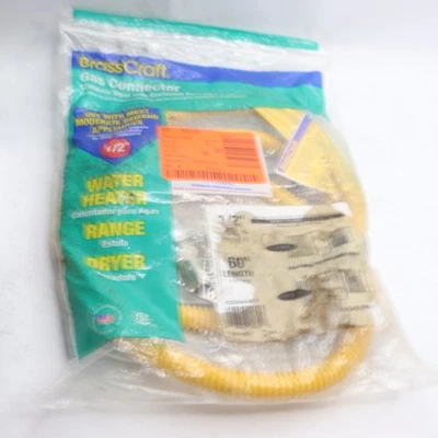 BrassCraft ProCoat燃气连接器不锈钢CSSD44-60 P  — 第 1/4 张图片