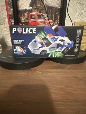 Kids Police Car 360 Rotation CAR SOUNDS FLASHING LED - Image 1 of 4