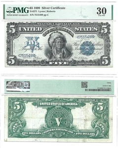 1899 $5 Silver Certificate Fr-271 PMG VF-30 - Picture 1 of 3