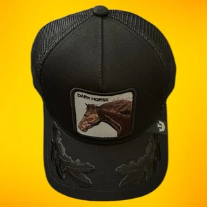 Goorin Bros The Farm Trucker Limited Edition Black Leaves On Brim Dark Horse - Bild 1 von 3