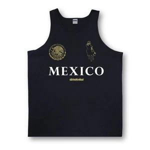 Streetwise Narco Polo Mexico Men's Black Tank Top - Picture 1 of 2