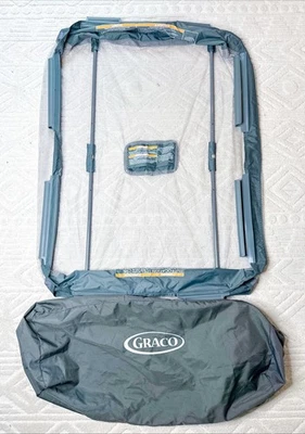 Graco Pack N Play Playpen Clip On Mesh Bassinet Insert & Poles Ships FREE! - Image 1 of 4
