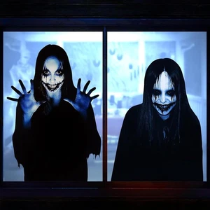 2 Stück große weibliche Geist Fensterklammern Halloween - Bild 1 von 5