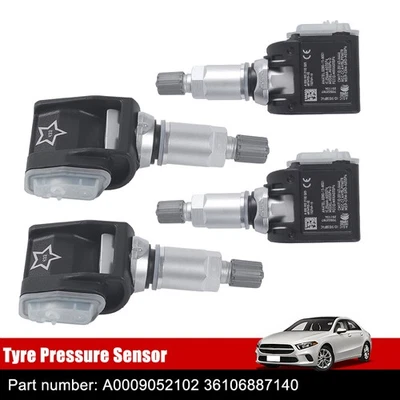 4X TPMS Tire Pressure Sensor For Mercedes Benz E Class C Class W213 A0009052102 - Image 1 of 4