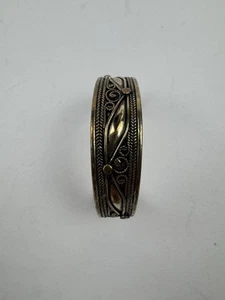 Antique 1930's Moroccan Berber Silver Metal Cuff For Toddler - Picture 1 of 7