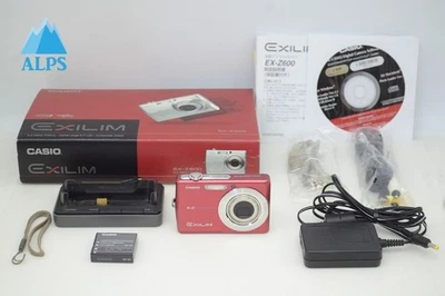 CASIO EXILIM EX-Z600 6.0MP Compact Digital Camera Red w/ Box #251129j - Image 1 of 4