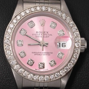 Rolex Datejust 79174 Diamant Lünette Jubilee Uhr 26mm Rosa Zifferblatt, 1,25ct - Bild 1 von 9