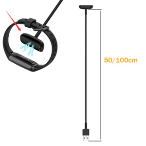 Montre USB Câble de Charge Chargeur Remplacement pour Fitbit Luxe /Charge 6/Charge 5 Smartwatch - Photo 1 sur 12