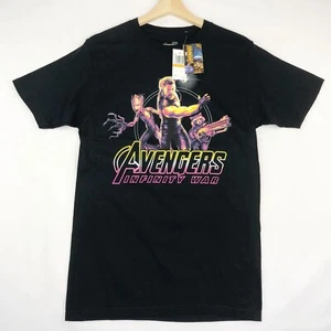 Marvel Mens Size Small Graphic T-Shirt Black Thor Avengers Infinity War Short Sl - Picture 1 of 2