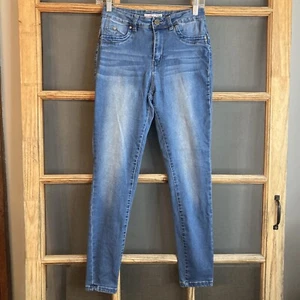YMI Girls Blue Jeans Waist(26-30) Inseam 27", WannaBetterButt Model, Denim - Picture 1 of 9