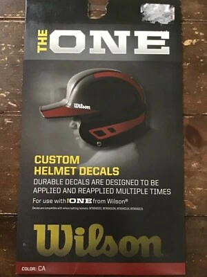 *NEW* THE ONE Custom Baseball/Softball Helmet Decal Cardinal Red BB4 - Image 1 of 2