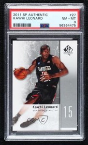 2011-12 SP Authentic Kawhi Leonard #27 PSA 8