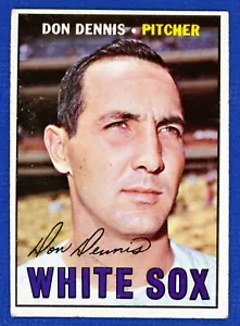 Don Dennis 1967 Topps # 259 Medias Blancas de Chicago en muy buen estado - Imagen 1 de 2