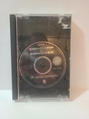 Command & Conquer (Sega Saturn, 1997) Both Disc, Case, Back Cover Art No Manual - Image 1 of 4