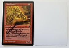 SIGNED MTG Magic Artist Proof _ Portal _ THUNDERMARE _ Bob Eggleton 1/50!