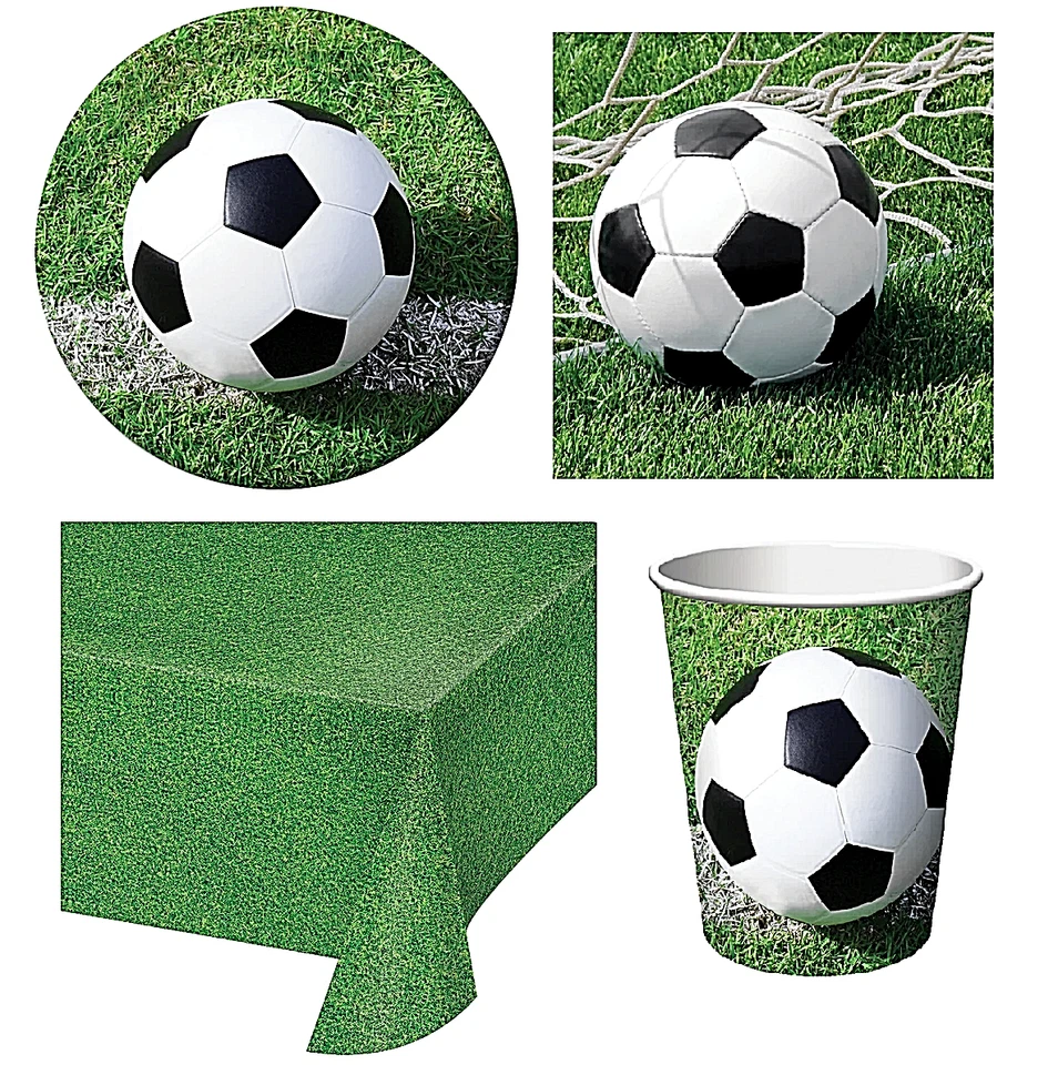 Football Tableware Set For Match Day Birthday Party Themed Table Decoration Gift - Image 1 of 1