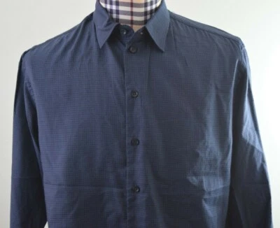 Armani Collezioni Men's Blue Woven viscose Blend Casual Shirt XL - Image 1 of 4