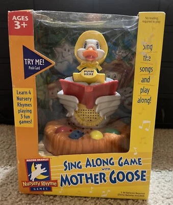 RARE MILTON BRADLEY HASBRO 2002 SING ALONG GAME w/MOTHER GOOSE NIB (J) - Image 1 of 4