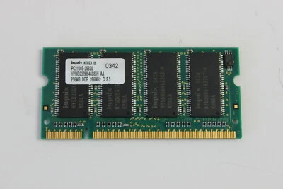 DELL 3Y182 256MB 200 PIN PC2100S-25330 DDR 266MHZ MEMORY MODULE - Image 1 of 2