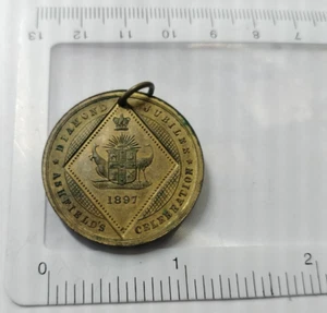 1897 Medal-Diamond Jubilee of Queen Victoria Ashfield Rare - Picture 1 of 2