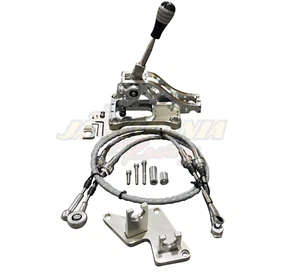 B Series AWD Shifter Cables Box B16 B18 B20 Trans Bracket EG EK DC2 CRV Civic - Foto 1 di 12