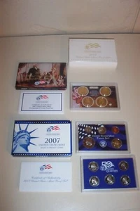 2007 US MINT PROOF SET 50 STATE QUARTERS PRESIDENTIAL DOLLARS Sacagawea 14 Coins - Picture 1 of 7