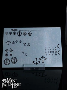 GW Warhammer 40k ADEPTUS TITANICUS Transfer Sheet calcomanías 2020 calcomanía - Imagen 1 de 1