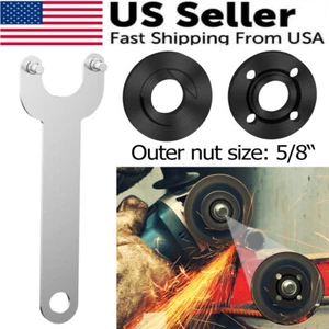 5/8"-11 Angle Grinder Spanner Wrench Flange Lock Nut Set For Dewalt Milwaukee - Picture 1 of 11