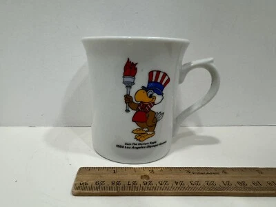 Vintage 1984 Los Angeles Olympics Sam the Olympic Eagle Coffee Mug Papel 1980 - Image 1 of 4