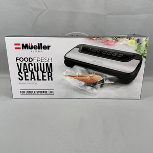 Mueller Austria MV-1100 Food Fresh Vacuum Sealer Black Silver New NIB Sealed - Picture 1 of 5