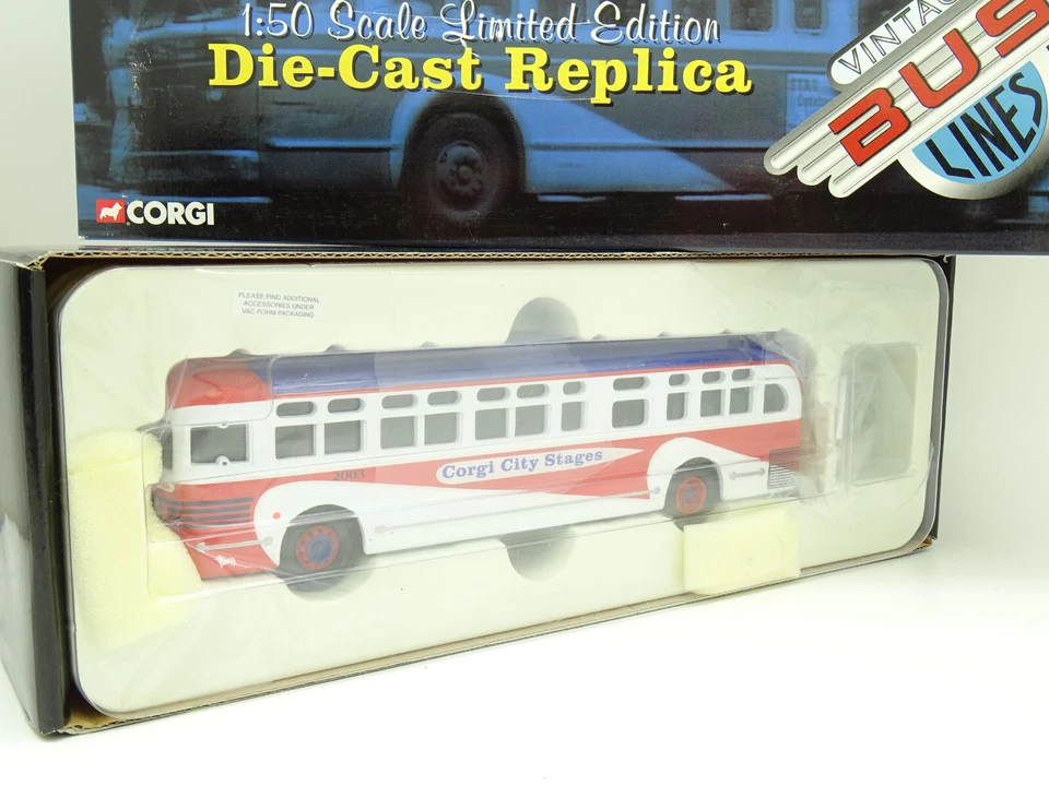 Corgi 1/50 - Bus Auto GM GENERAL MOTORS 4503 Old Look Corgi Stadtbühnen - Bild 1 von 1