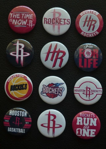Houston Rockets - 1 1/2" Inch Magnet Set (Set of 12) Cover