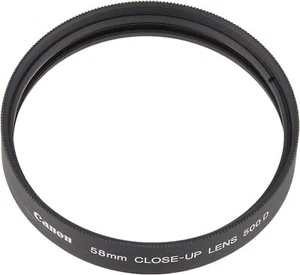 New Canon Close Up Lens Filter 500D 58mm 2822A001AA 2005 Model Lens Screw-On - Picture 1 of 2