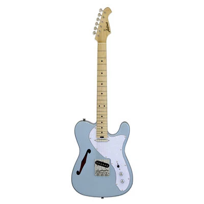 Aria Modern Classic Semi Hollow Tele Style Electric Guitar Met Blue - Image 1 of 3