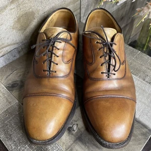 Johnston & Murphy Men’s Shoes SZ 12D Melton Cap Toe Lace Up Oxford Made in USA - Picture 1 of 15