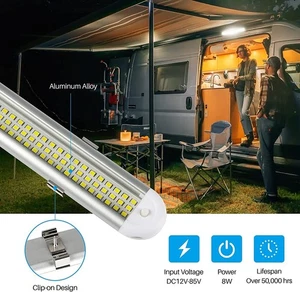 12V LED Streifen Leuchte Röhre 120 LEDs Auto Van VOLT Stablampe Lichtliste DE - Bild 1 von 15