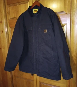 Cappotto Uomo Grande Alto Nero Tela Anatra Isolante Lavoro N Sport 6 Tasche Lg Alto - Foto 1 di 24