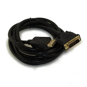 10ft DisplayPort to DVI Cable 30AWG Gold Plated  Black - Picture 1 of 3