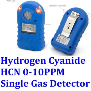 HCN Hydrogen Cyanide Single Gas Detector Gas Monitor LED Display Alert 0-10PPM - Picture 1 of 12