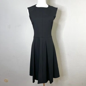 MM Lafleur Kleid schwarz Toi Wollmischung Fit & Flare gefüttert knielang Gr. 4 - Bild 1 von 13