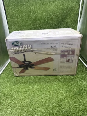 Hunter 22282 Outdoor Original 52" Ceiling Fan Cast Iron New Open Box - Image 1 of 4