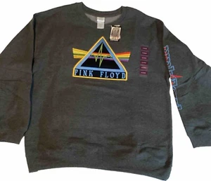 Felpa ricamata Pink Floyd ""Dark Side of the Moon"", Nuova con Etichette, XL - Foto 1 di 8