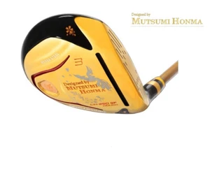 MUTSUMI HONMA MH250SF Phoenix Fairway Wood Gold #3 Wood R or SR Flex - Picture 1 of 8