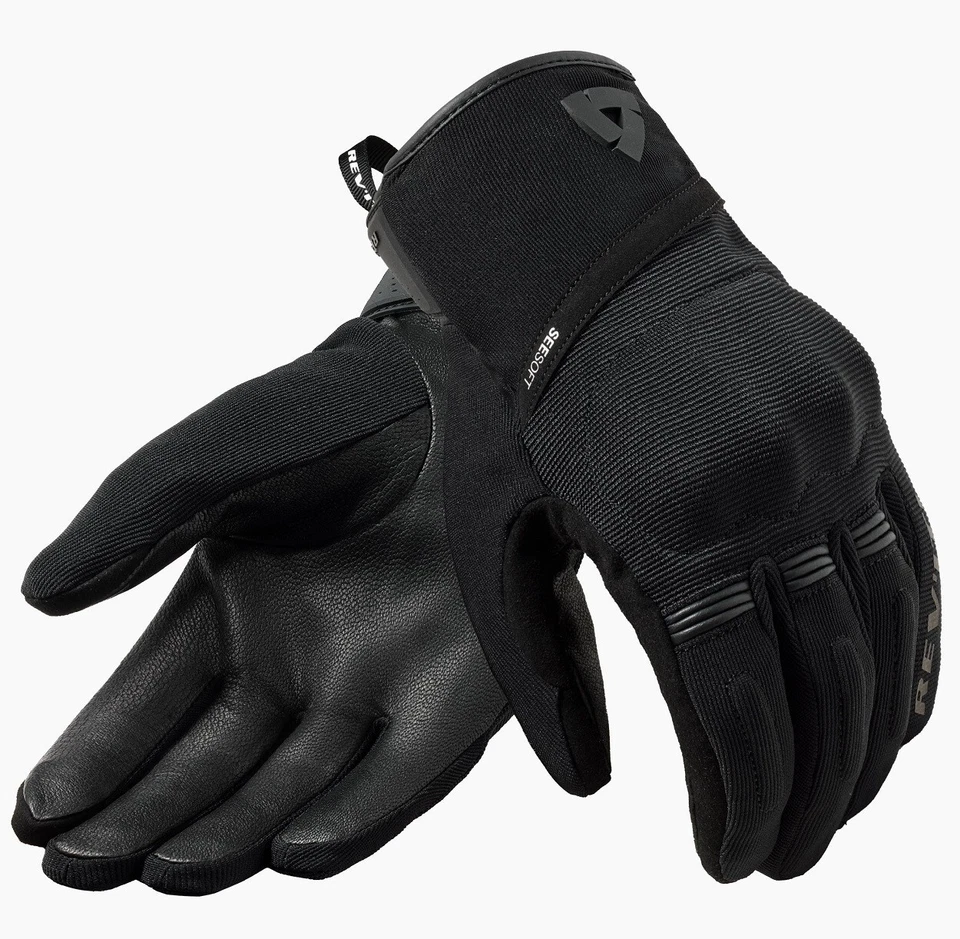 GUANTI MOTO GLOVES REV'IT MOSCA 2 H2O IMERMEABILI NERO BLACK TG XXL
